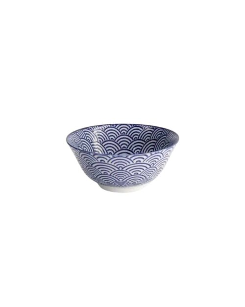Tokyo Design studio Skål. Nippon Blue Tayo 15.2x6.7cm 500ml Wave