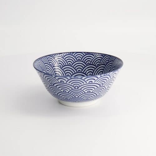 Tokyo Design studio Skål. Nippon Blue Tayo 15.2x6.7cm 500ml Wave