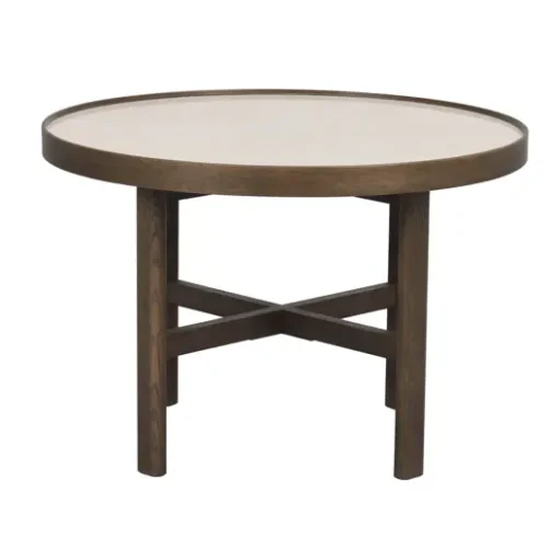 Rowico MARSDEN Soffbord, Beige/brun, 60x60 cm