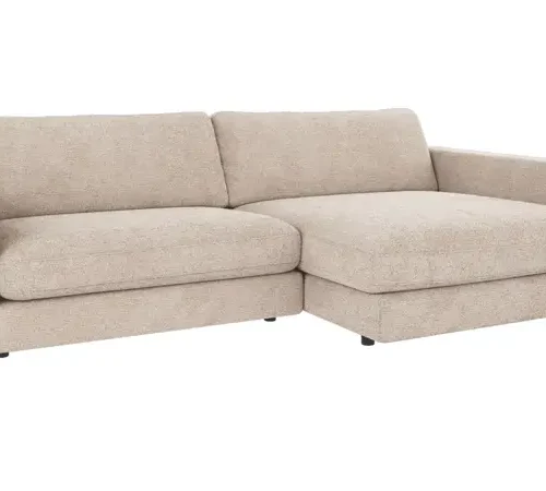 Rowico Duncan 3-sitssoffa schäslong Höger ljusgrå