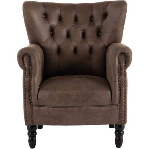 NFG Fåtölj Prince med armstöd och nitar