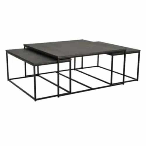 NFG  Soffbords set Andora 2+1 mörkbrun