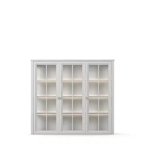 Englesson Stockholm 2.0 Överskåp Vitrin 3 Dörrar med Belysning