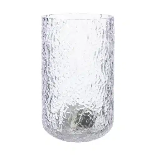 Ernst Ljuslykta mönstrat glas d9 h15 cm