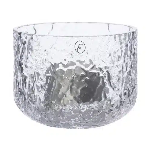 Ernst Ljuslykta mönstrat glas d8 h6 cm