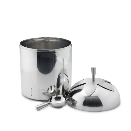 Klong Blad Kaffeburk Stål Stor