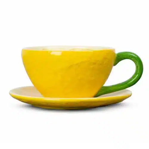 ByON Kopp med fat Lemon Gul 1st