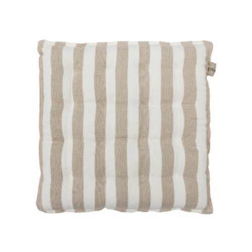 ERNST Sittdyna 45x45 vit/beige rand