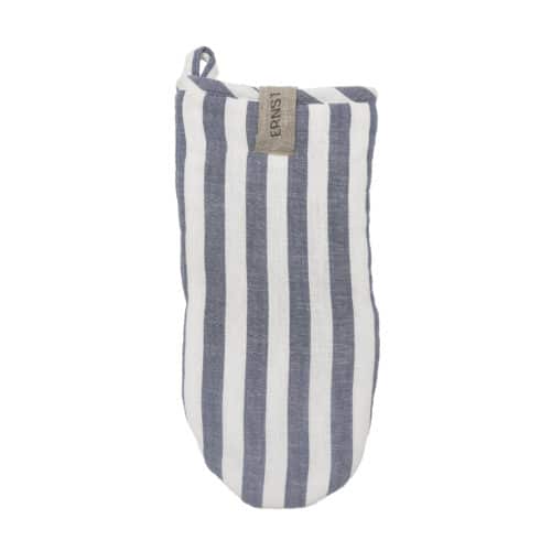 ERNST Grillvante bred rand blå/vit