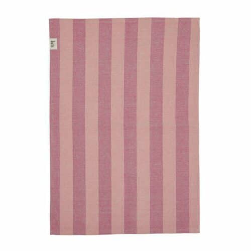 Rosa/randig Kökshandduk