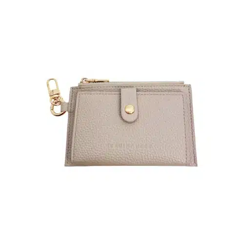 In Sunny Mood Korthållare Myntväska med Dragkedja Beige