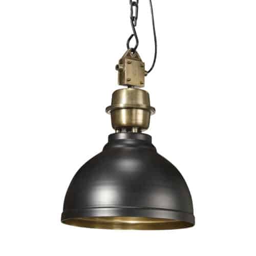 PR Home Taklampa Manchester Svart/mässing 35 cm