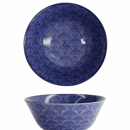 Tokyo Design Studio SkålTayo Nippon Blå prickar Ø 15.2 x 6.7 cm 500 ml