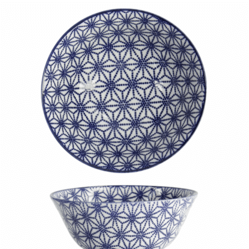 Tokyo Design Studio SkålTayo Nippon Blå stjärnor Ø 15.2 x 6.7 cm 500 ml