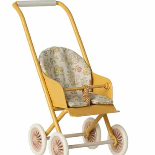 Maileg barnvagn Micro - Gul