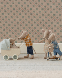 Maileg Barnvagn mint med baby mus - Bild 4