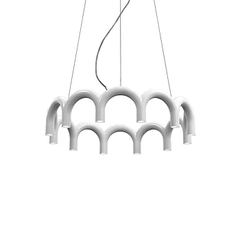 Oblure ARCH CIRCLE 98 Taklampa Vit