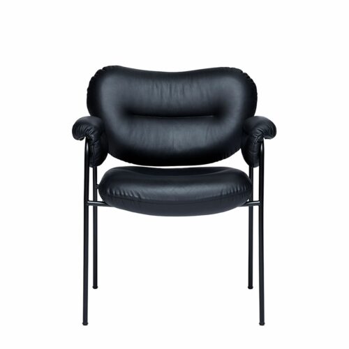 Fogia Bollo matstol Skinn Elmosoft Svart