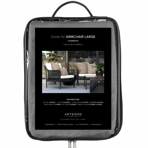 Artwood Överdrag för utemöbler Fåtölj (L)