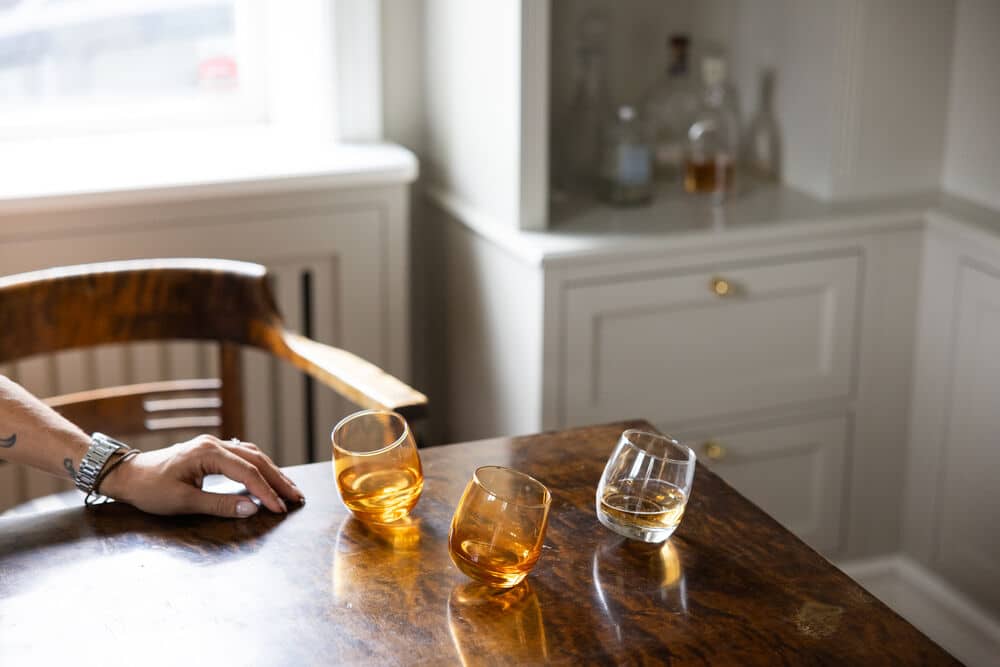 Whiskyglas med rundad botten, 6-pack Amber - Bild 3