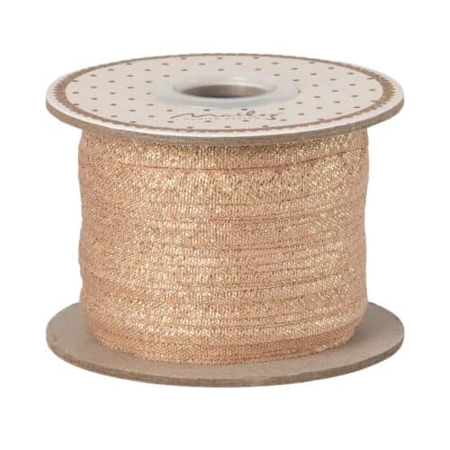 Maileg Presentsnöre 25 m - Vintage rose/Gold