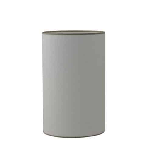 Hallbergs Belysning Carolin Lampskärm Vit med sandfärgat band