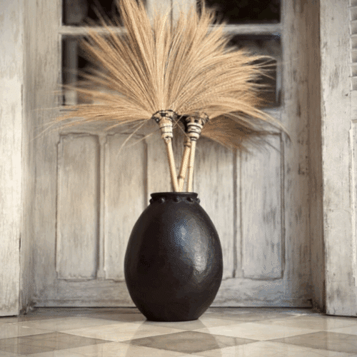 Noori YASA stor urna, svart antik