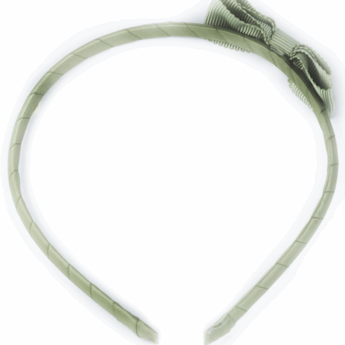 Busy Lizzie Diadem med rosett grön