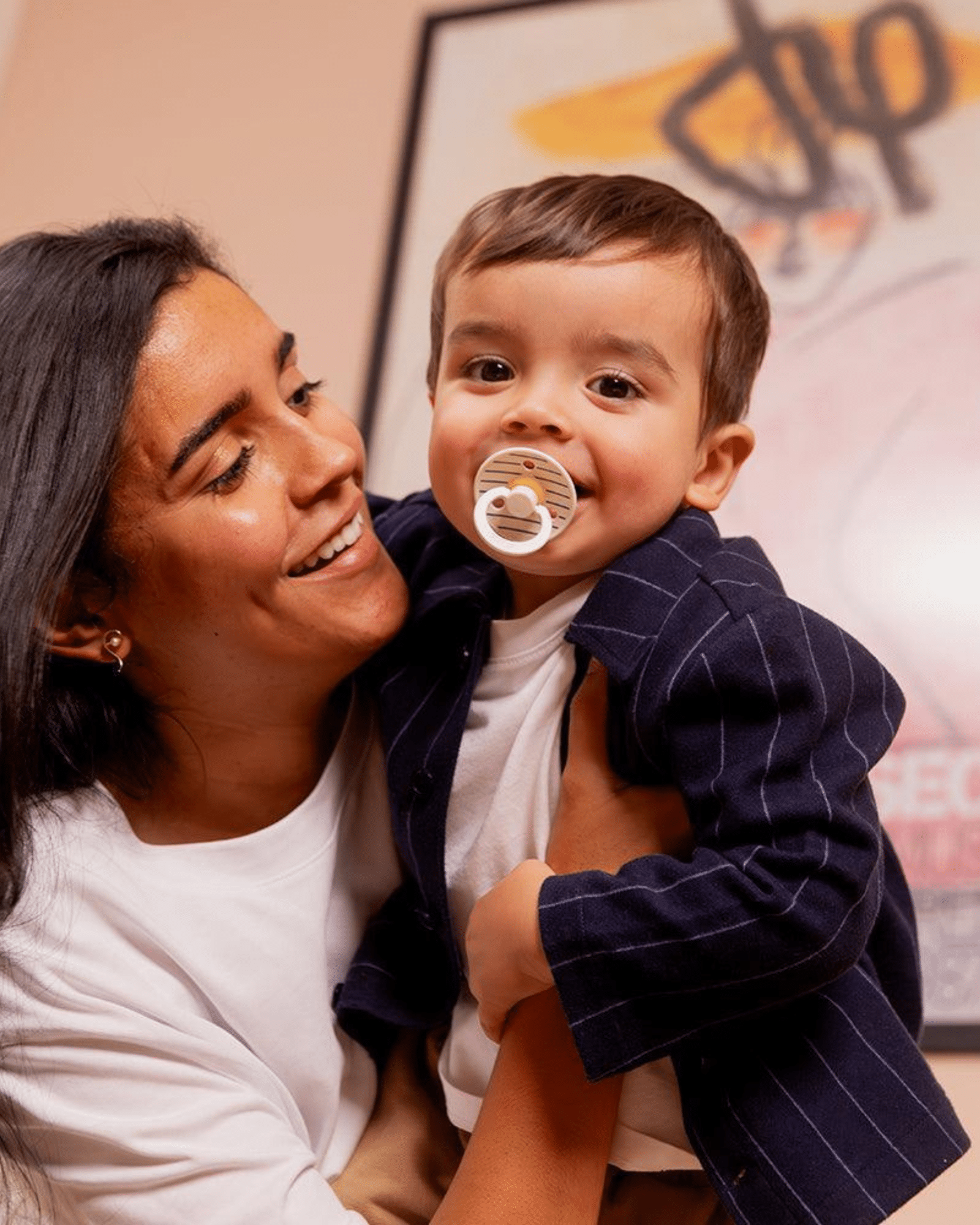 Bibs Nappar 2-pack STUDIO Colour Pin - Ivory Vanilla Mix - Bild 4