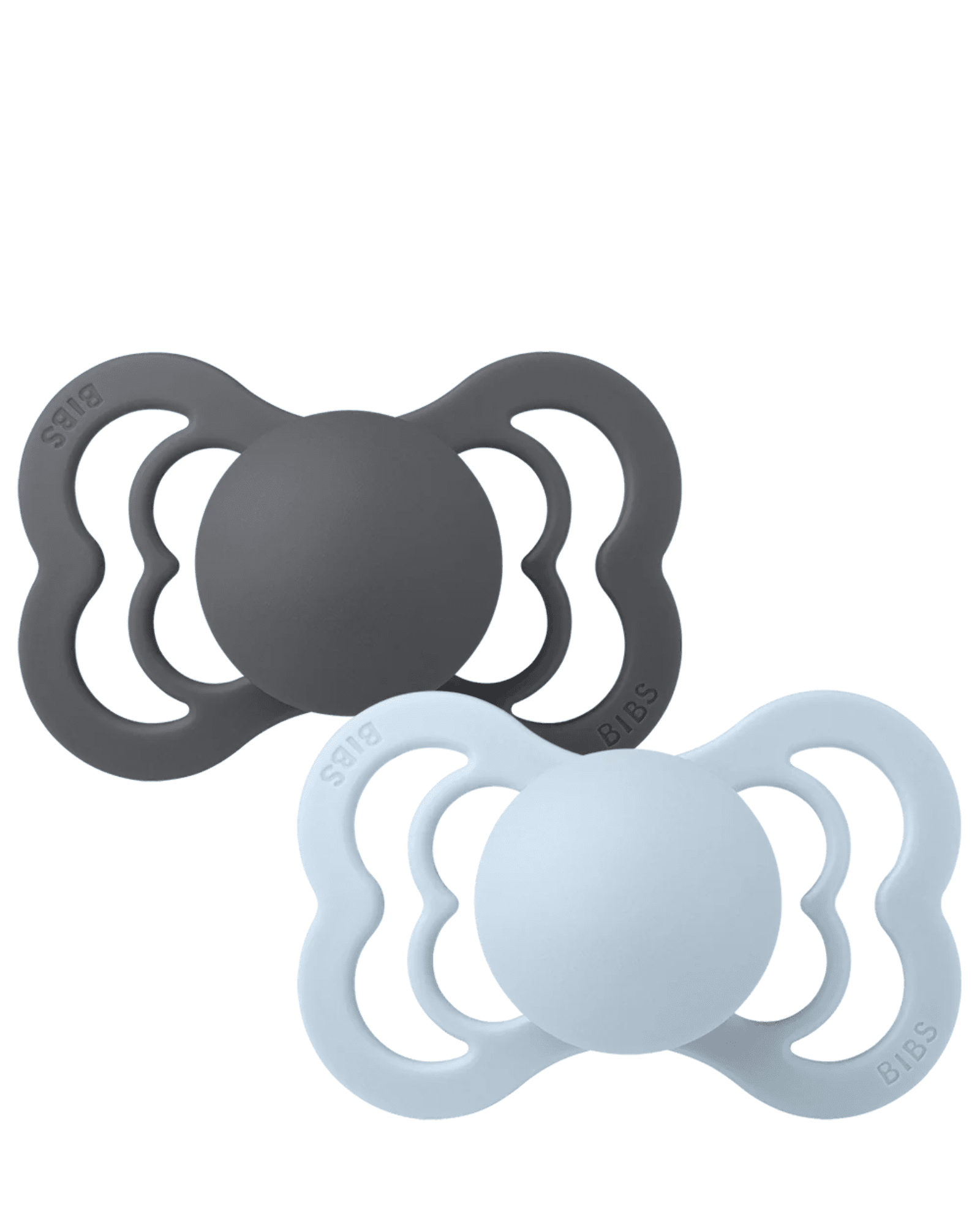 Bibs Nappar 2-pack Supreme Grå & Blå Mix