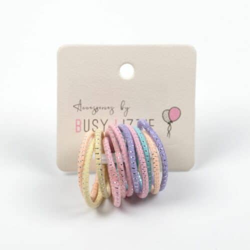 Mini hårsnoddar i pastellfärger