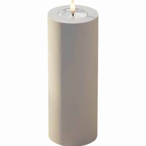 Utomhus LED Blockljus Ø 7,5 x 20 cm Sand