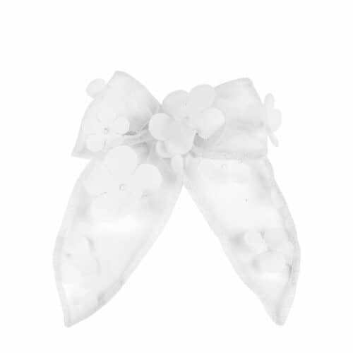 Hårklämma med rosett dekorerat med blommor