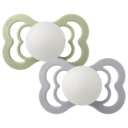 Bibs Nappar 2-pack Supreme Glow Grön & grå Mix