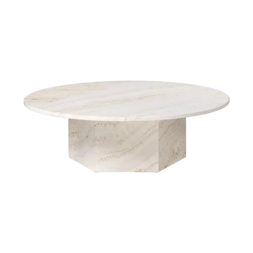 GUBI Epic Soffbord – Ø110 cm, Neutralvitt