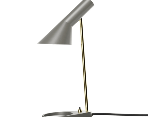 Louis Poulsen AJ Mini Bordslampa Varmgrå / Mässing
