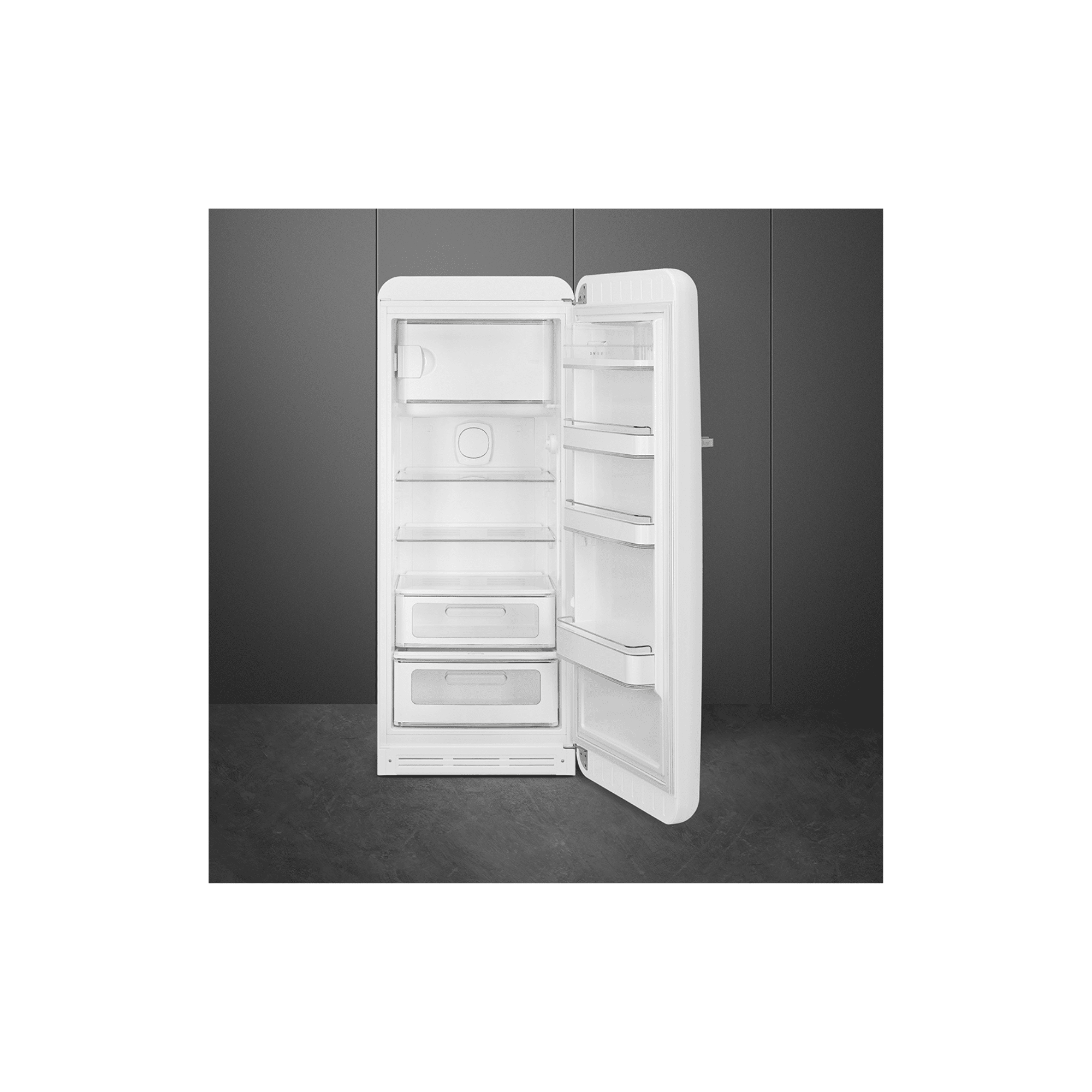 Smeg Fristående Kylskåp Vit, Höger 50's Style - Bild 8