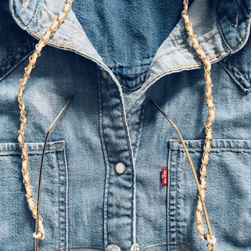 Glasögonkedja Icon Vit