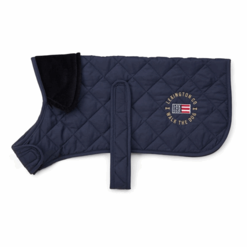 Lexington Hundjacka Quiltad mörkblå