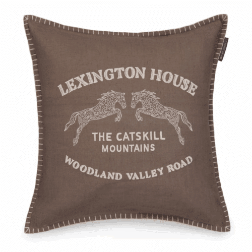 Lexington Kuddfodral Catskills Logo ljus beige 50x50