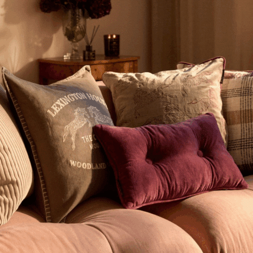 Lexington Kudde i ekologisk bomullssammet 50x30 cm