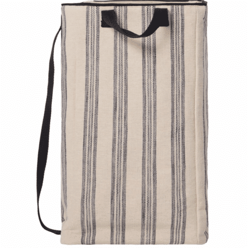 Lexington Tvättkorg i Randig Ekologisk Bomullskanvas