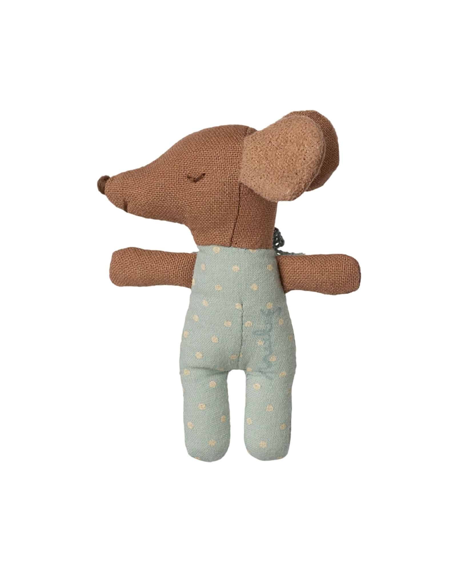 Sömnig musunge i tändsticksask – Blå