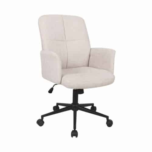 CARELL Kontorstol i beige tyg