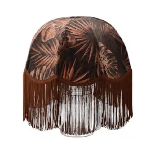Rustic Jungle Lampskärm med Rostfärgad Frans