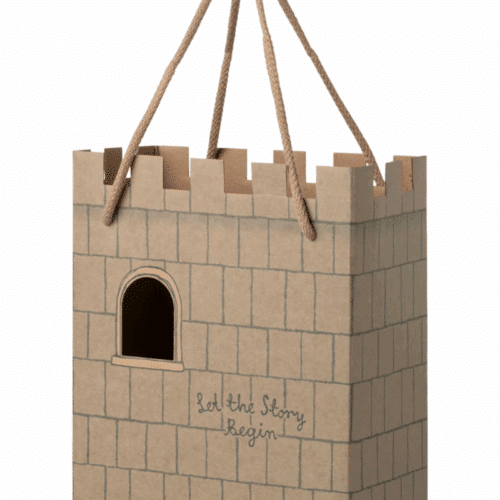 Maileg Papperspåse i Form av Slott – Mintgrön