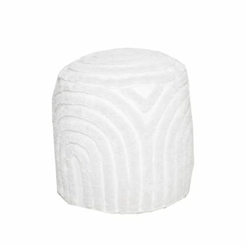 Nfg BUFFY Puff rund vit 45cm