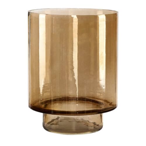 Artwood Reef ljuslykta i glas Large Smoke brown