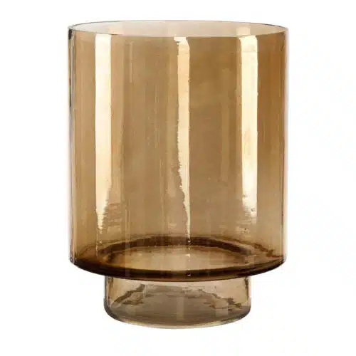 Artwood Reef ljuslykta i glas Large Smoke brown