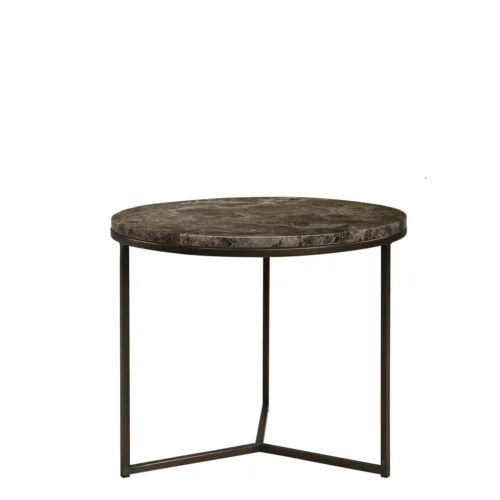 CEDES MARBLE sidobord ⌀60cm